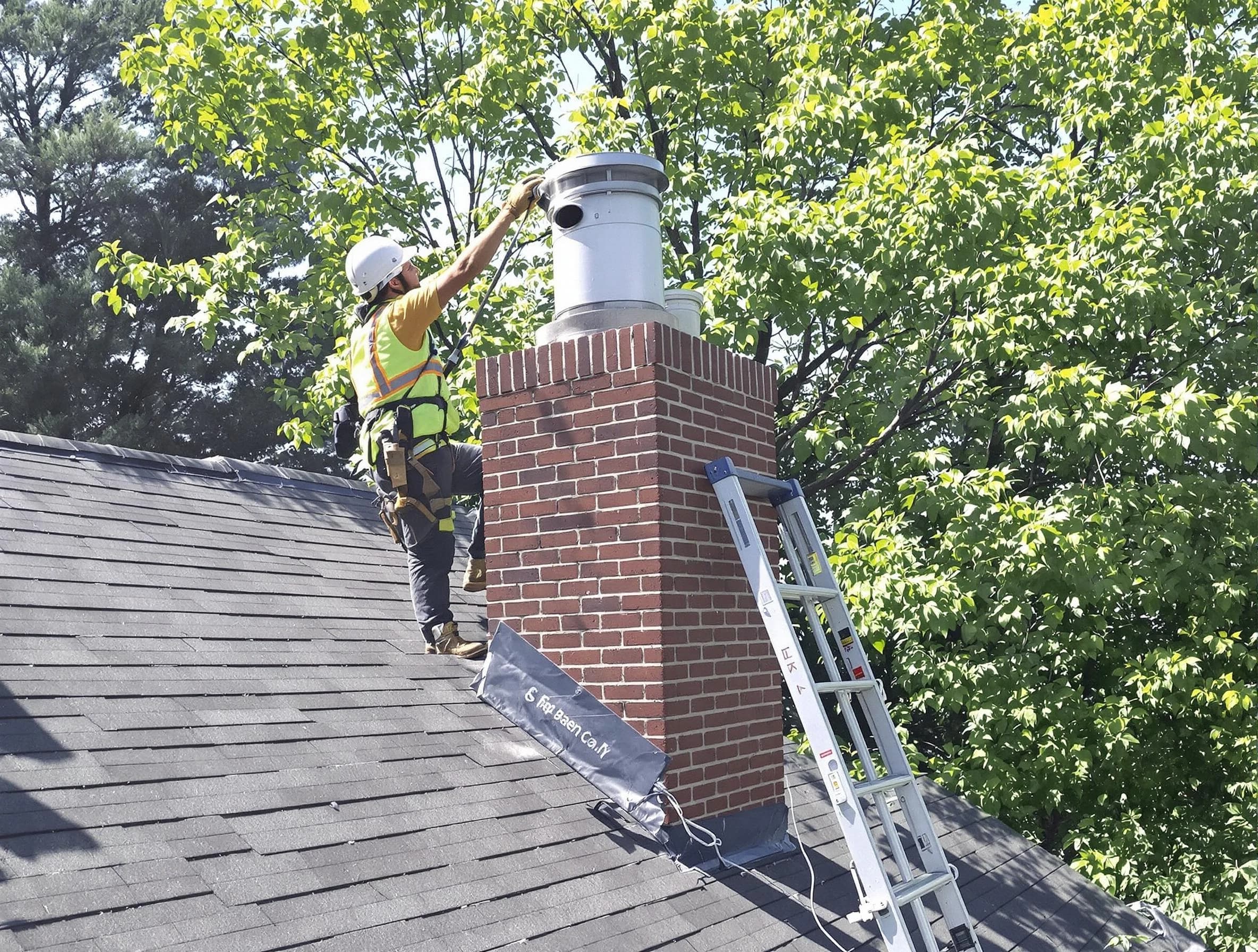 Chimney liner inspection by Lake Wilderness Chimney Sweep in Lake Wilderness, VA
