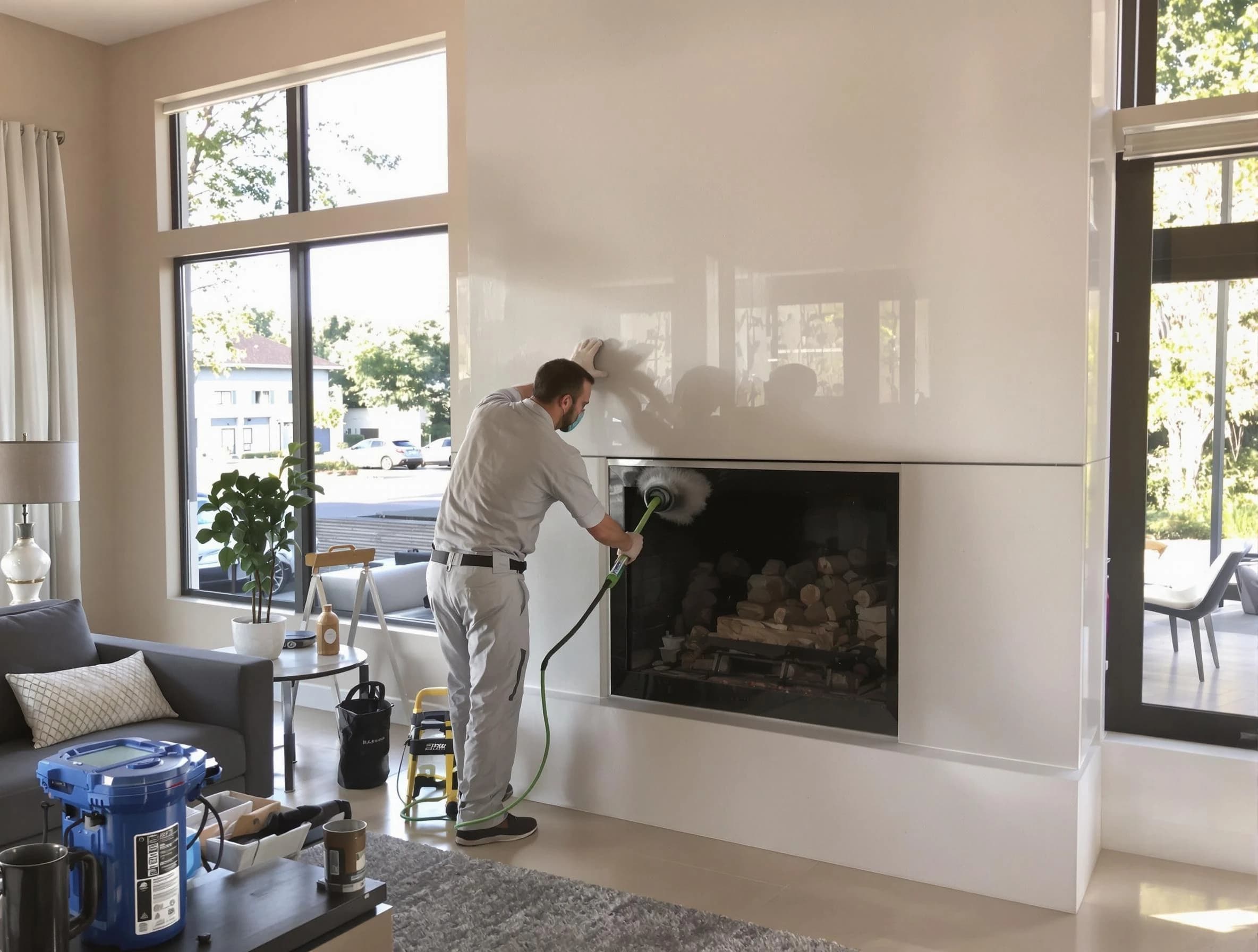 Lake Wilderness Chimney Sweep performing thorough soot removal in Lake Wilderness, VA