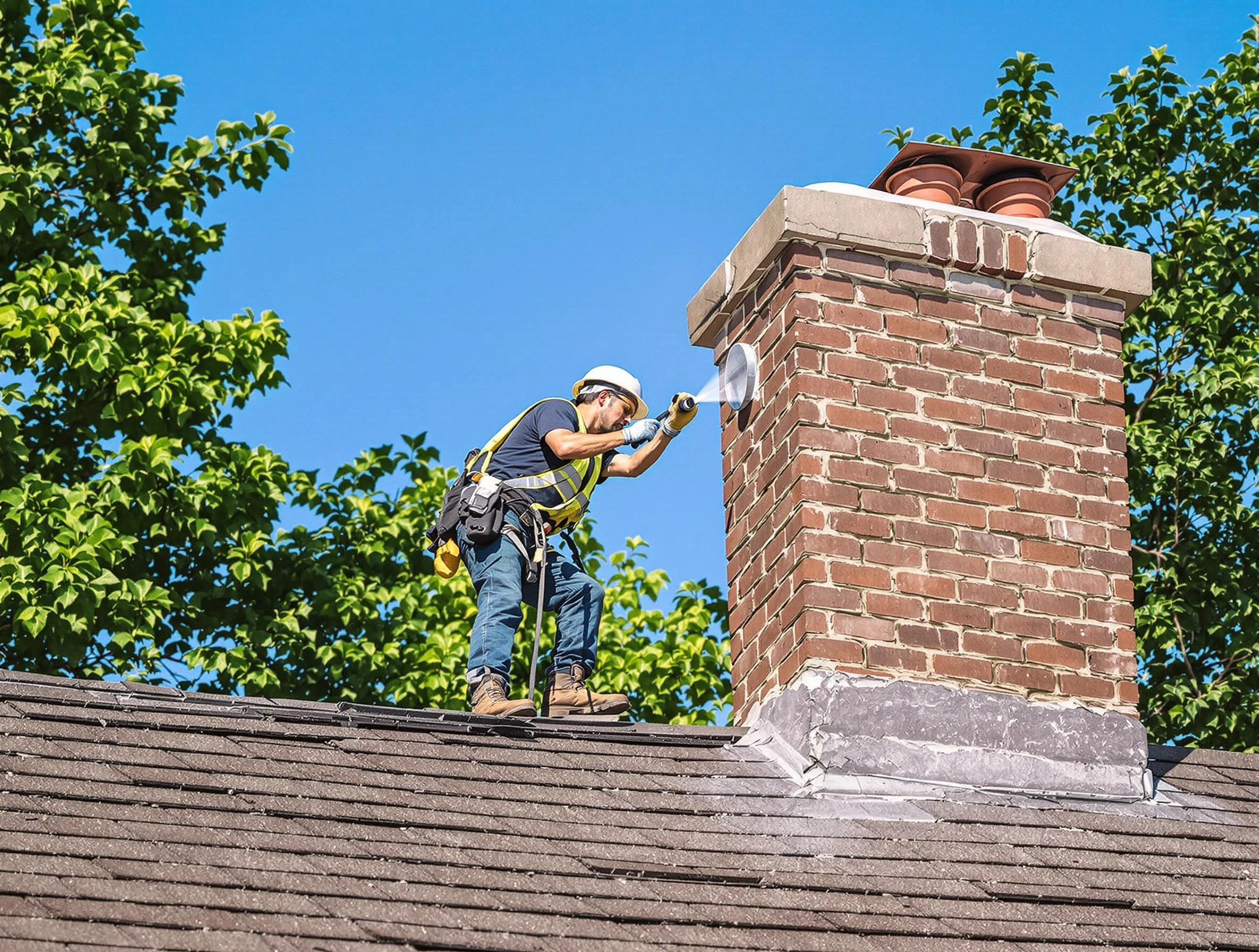 Lake Wilderness Chimney Sweep performing an inspection with advanced tools in Lake Wilderness, VA