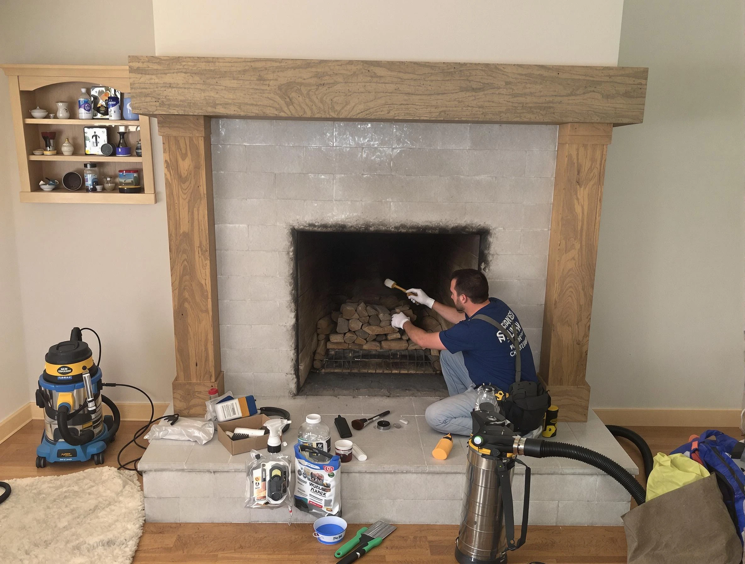 Detailed creosote removal process by Lake Wilderness Chimney Sweep in Lake Wilderness, VA